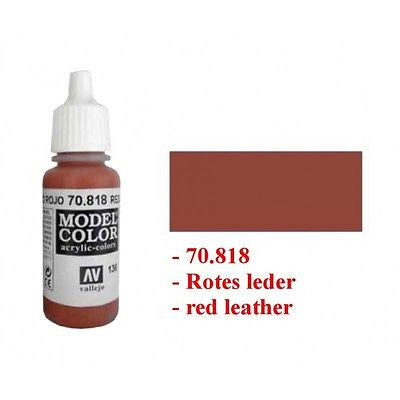  Vallejo Red Leather Paint, 17ml : VALLEJO: Arts, Crafts & Sewing